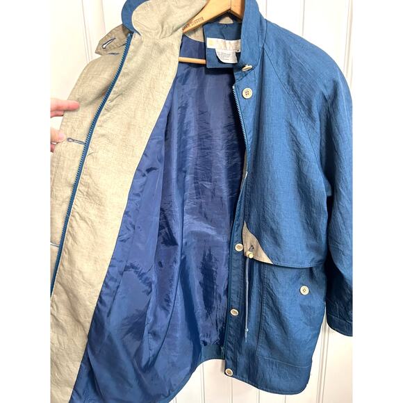 Vintage Architect Utility Jacket S Blue Lightweight Minimalist Outdoor Chic Work - Picture 10 of 10